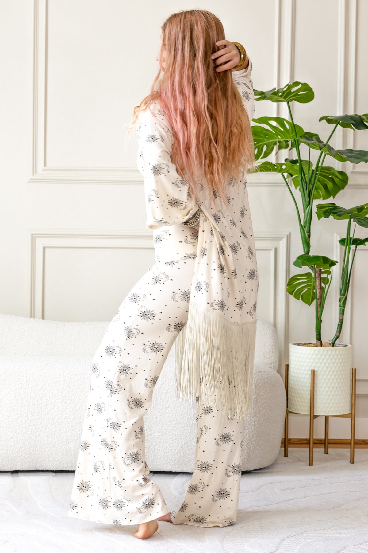 FRINGE ROBE - CELESTIAL