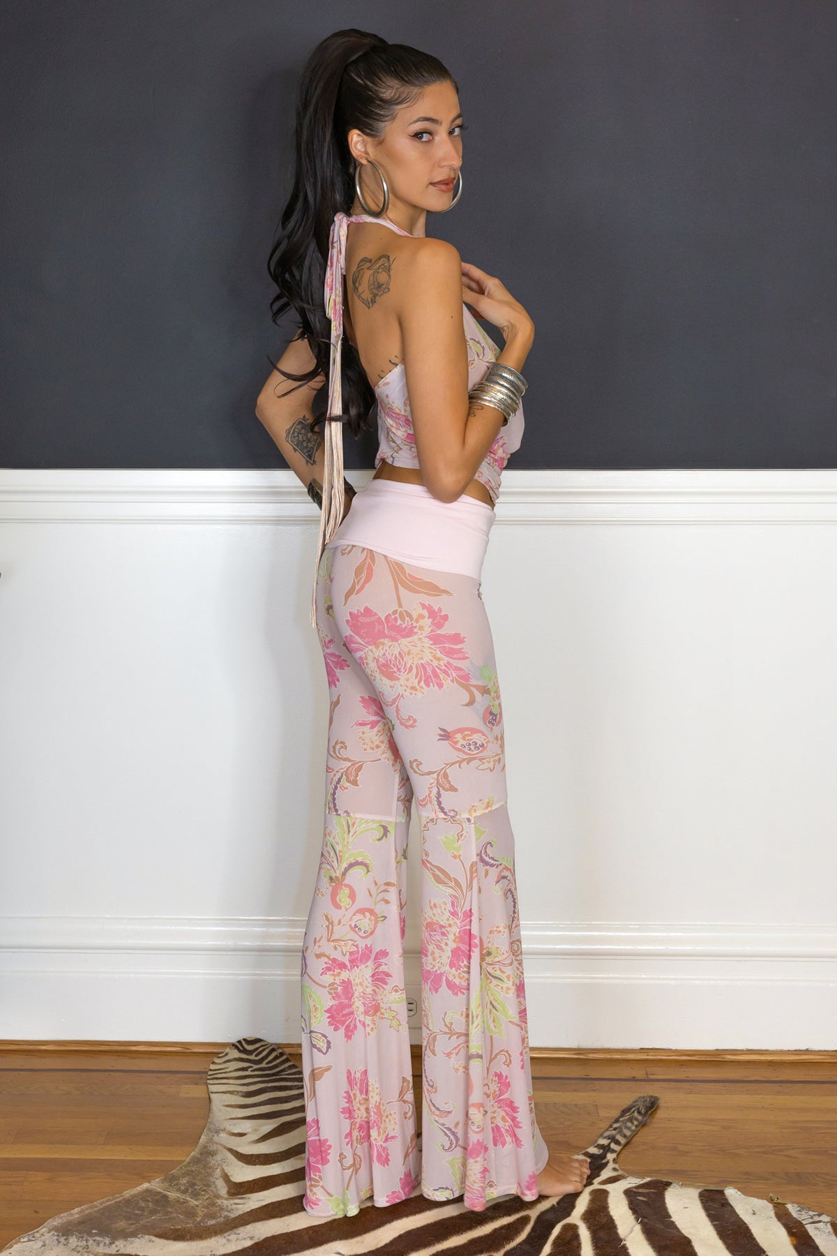 THE COWL TOP - PEONY