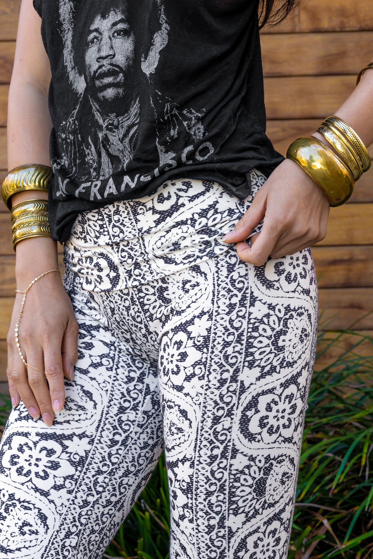 TEMPLE PANT - IVORY BOHO STRIPE