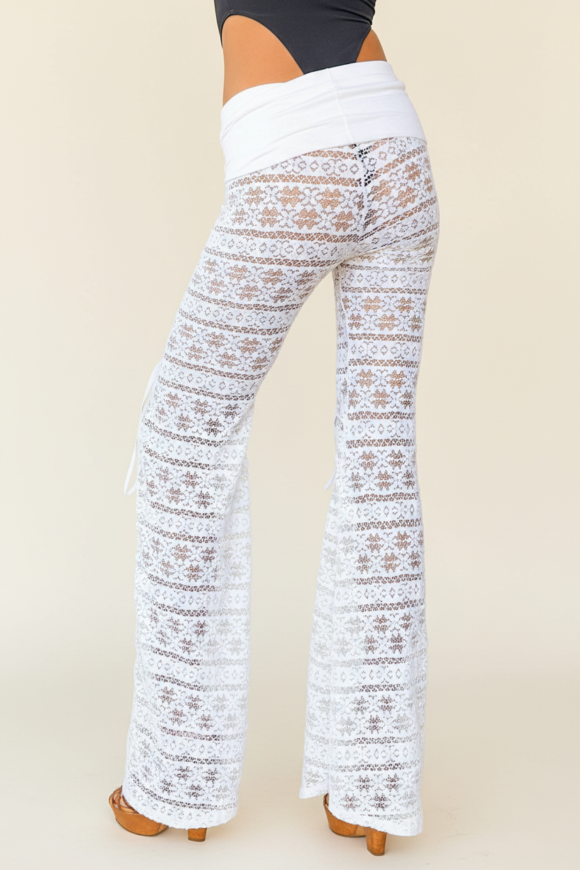 HENDRIX PANT - BOHO LACE STRIPE