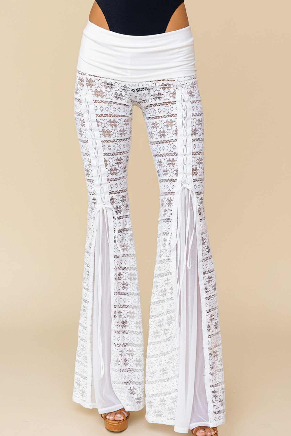 HENDRIX PANT - BOHO LACE STRIPE