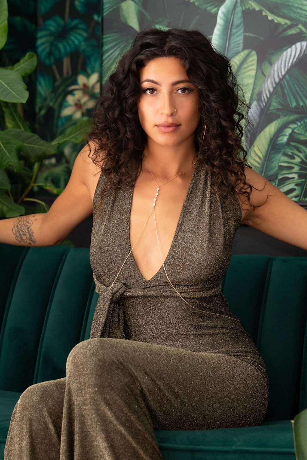 BELLE JUMPSUIT - GOLDEN