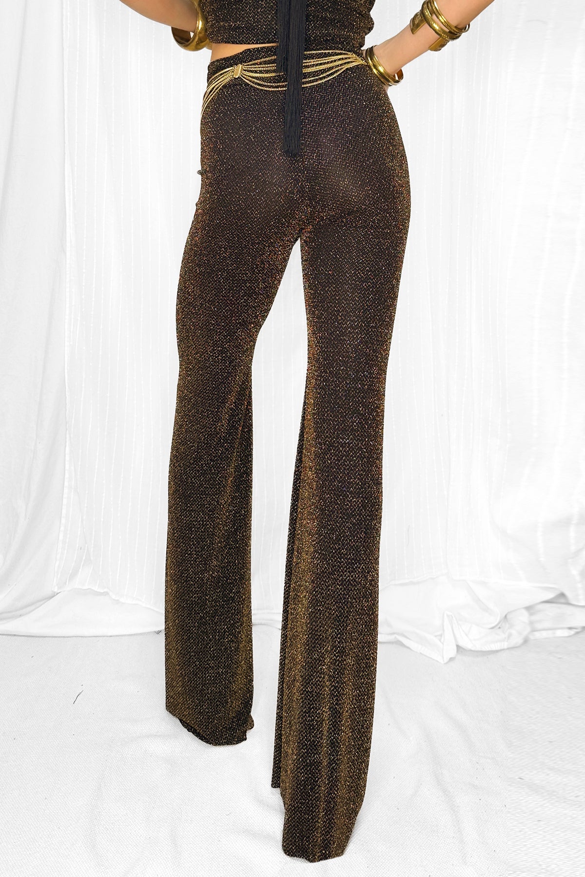 THE HIGH WAIST PANT - GOLD DROP