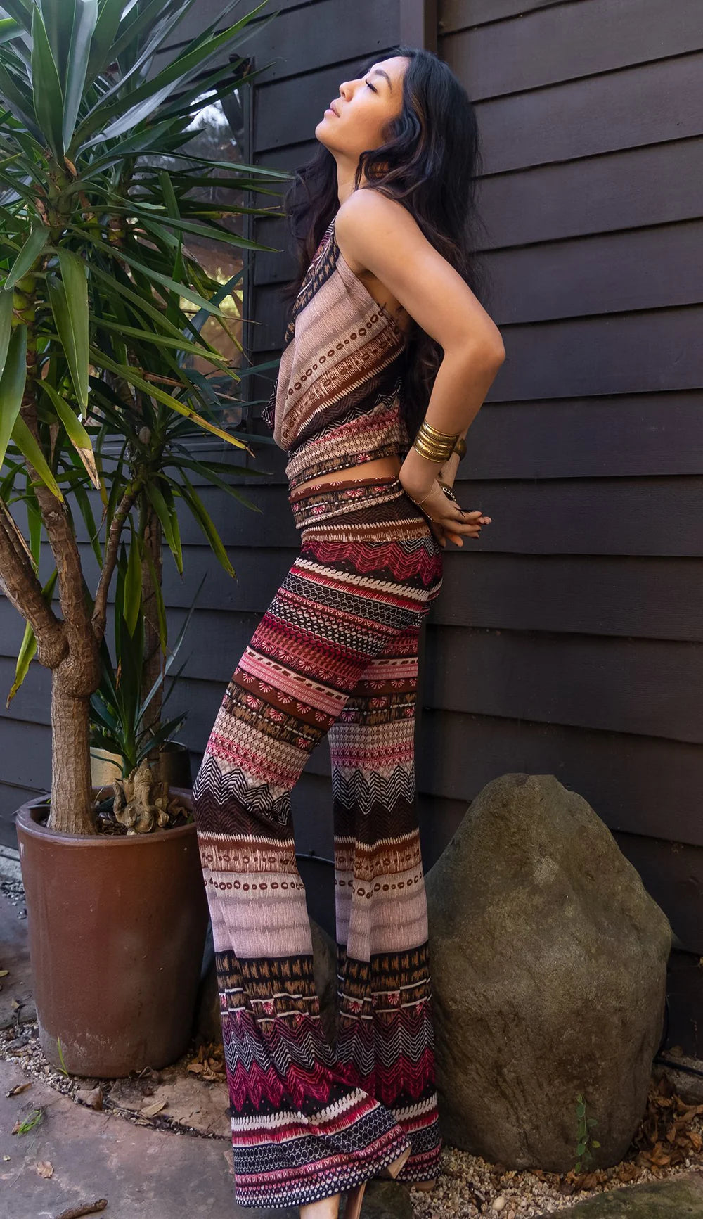 TEMPLE PANT - ROSE KNIT