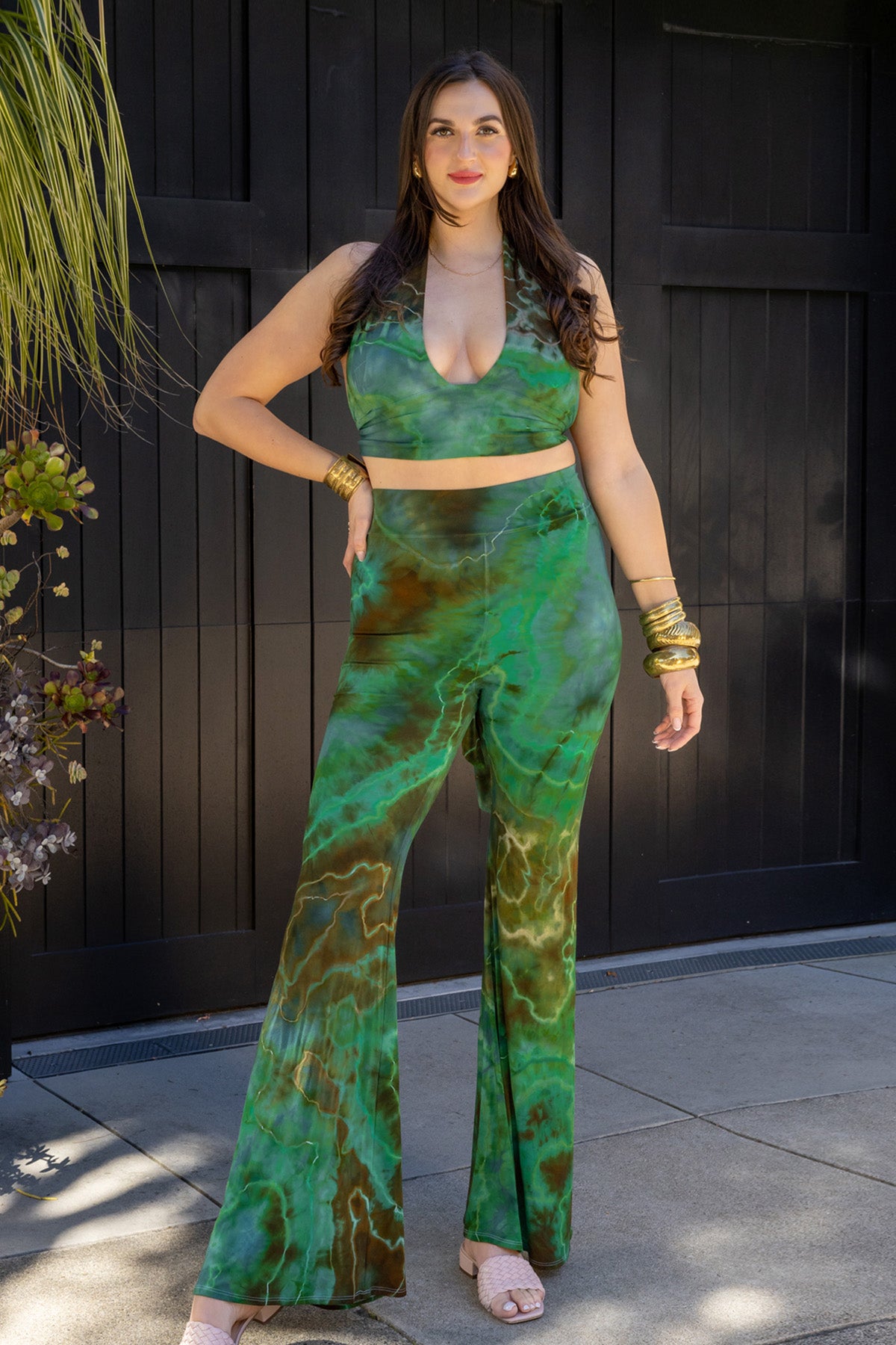 HIGH WAIST PANT - AMAZON TIE DYE