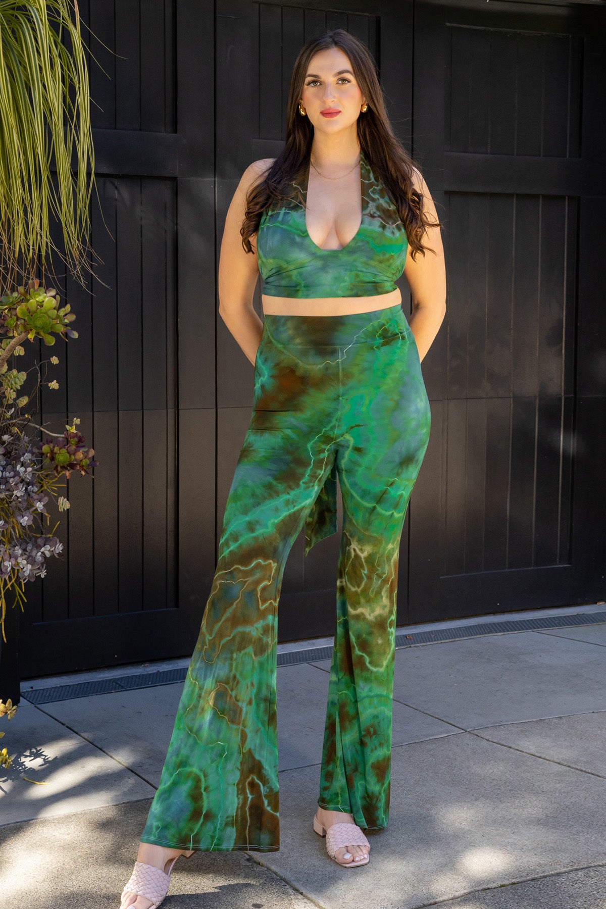 HIGH WAIST PANT - AMAZON TIE DYE