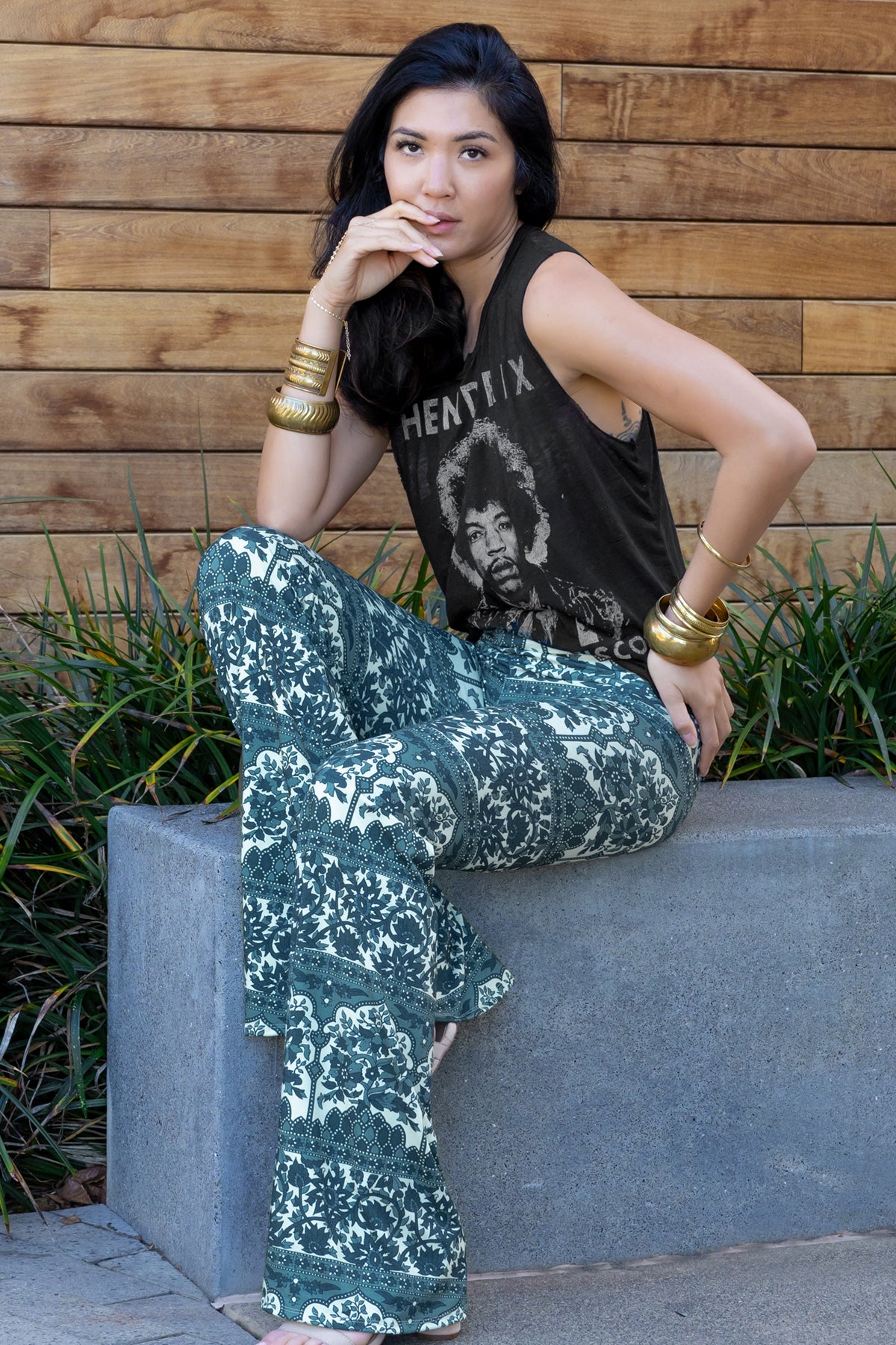 TEMPLE PANT - BOHEMIAN GARDEN