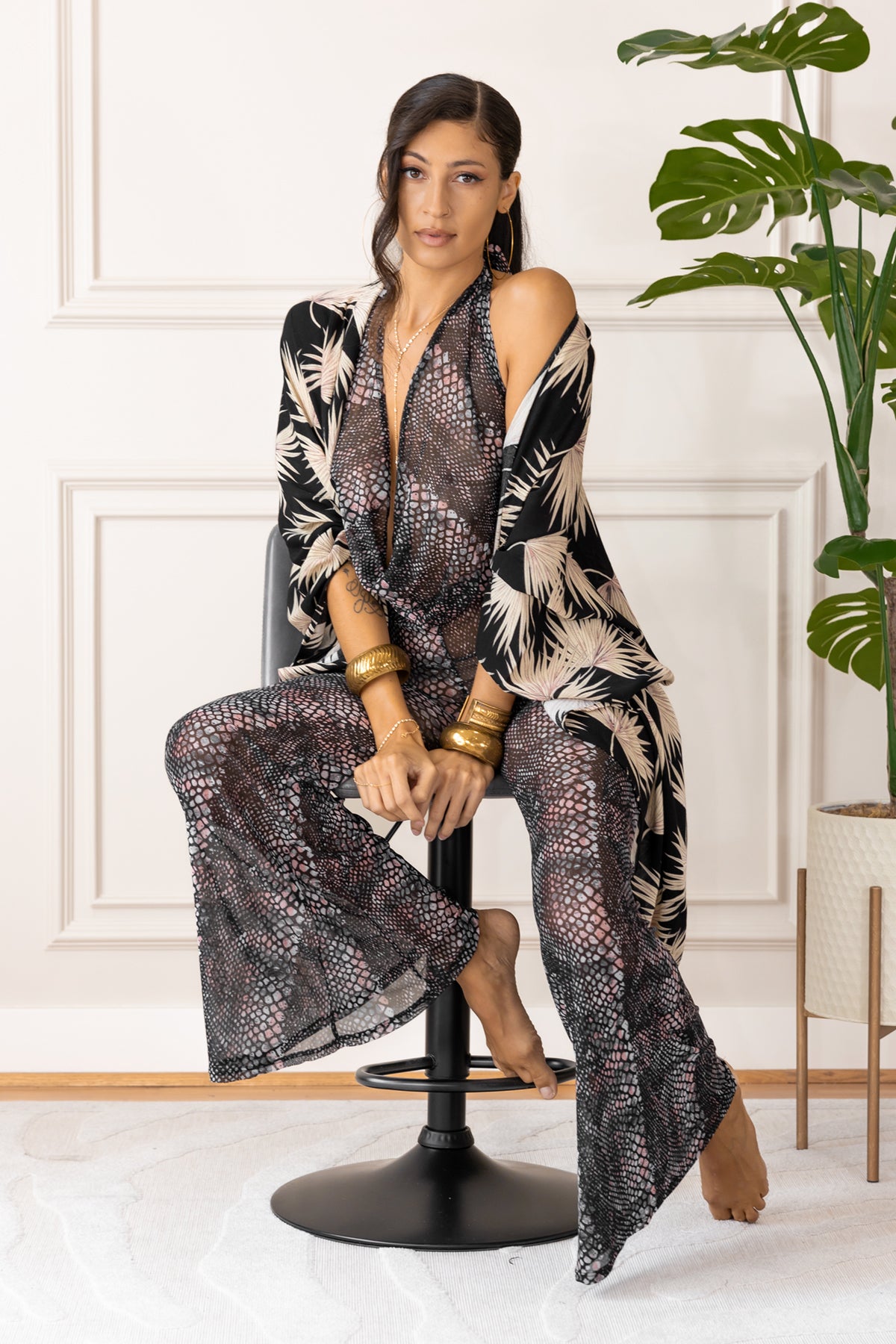 THE JUMPSUIT - SHADOW SNAKE MESH